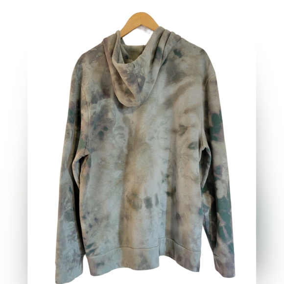 George men's bleach dyed hoodie zip up sweater XL - Picture 2 of 3